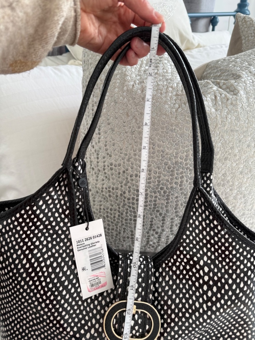Brahmin Melora bag in Black and White - "Everlasting Glorieta" NWT - Picture 9 of 13